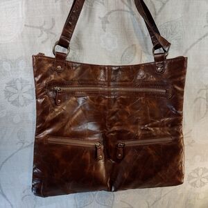 mark. Rich Brown Leather Shoulder Bag